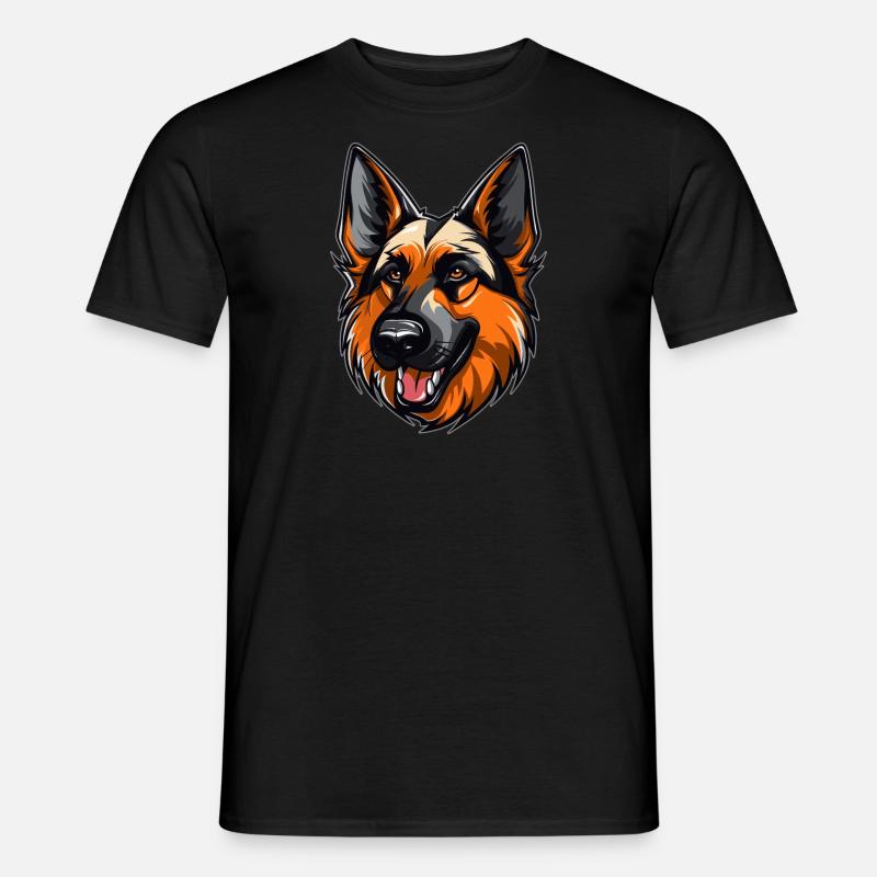 Deutscher Schäferhund - Männer T-Shirt - Schwarz