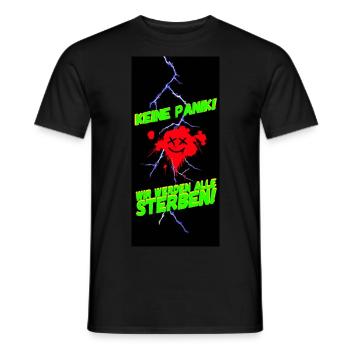 Wir werden alle sterben! - Männer T-Shirt - Schwarz - Vorne - AI Model Male 178 light (178cm)