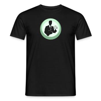 Anwalt Richter Versicherung - Männer T-Shirt - Schwarz - Vorne - AI Model Male 178 light (178cm)
