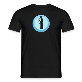 Florist Botanical - Men's T-Shirt - black - Front - AI Model Male 178 light (178cm)