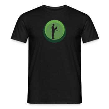 Court Paragraph - Men's T-Shirt - black - Front - AI Model Male 178 light (178cm)