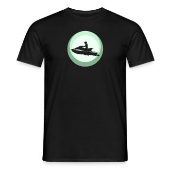 Jetski Motorschlitten Wasserski - Männer T-Shirt - Schwarz - Vorne - AI Model Male 178 light (178cm)