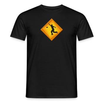 Cornhole Säckchen Spiel - Männer T-Shirt - Schwarz - Vorne - AI Model Male 178 light (178cm)