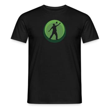 Sacs de jeu Cornhole - T-shirt homme - noir - Devant - AI Model Male 178 light (178cm)
