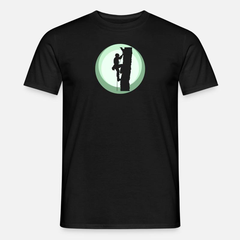 Baumklettern Klettern - Männer T-Shirt - Schwarz