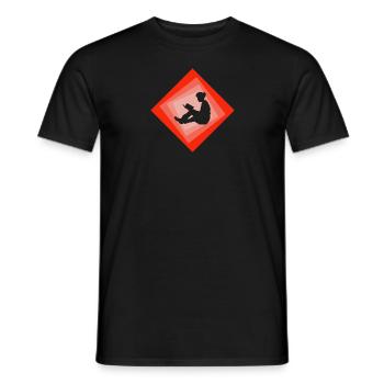 Leseratte Roman - Männer T-Shirt - Schwarz - Vorne - AI Model Male 178 light (178cm)