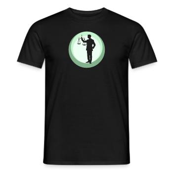 Court Treatment Insurance - Men's T-Shirt - black - Front - AI Model Male 178 light (178cm)