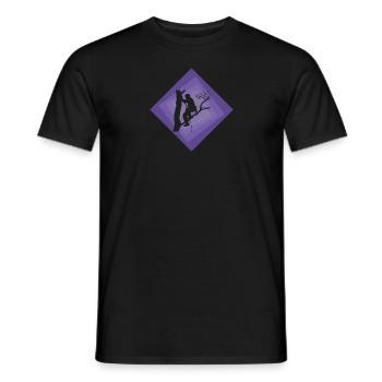 Matériel d’accrobranche Ascension - T-shirt homme - noir - Devant - AI Model Male 178 light (178cm)