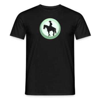 Cowboy Ranch Sheriff - Men's T-Shirt - black - Front - AI Model Male 178 light (178cm)