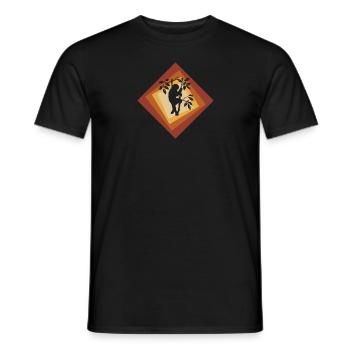 Sloth Rest - Men's T-Shirt - black - Front - AI Model Male 178 light (178cm)