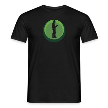 Lesen Leseratte Writing - Männer T-Shirt - Schwarz - Vorne - AI Model Male 178 light (178cm)