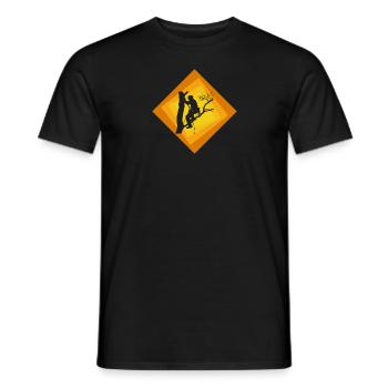 Climbing Ascent - Men's T-Shirt - black - Front - AI Model Male 178 light (178cm)