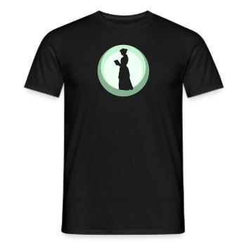 Leseratte Autor - Männer T-Shirt - Schwarz - Vorne - AI Model Male 178 light (178cm)
