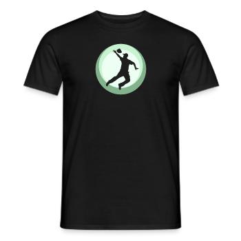 Cornhole Turnier Säckchen - Männer T-Shirt - Schwarz - Vorne - AI Model Male 178 light (178cm)