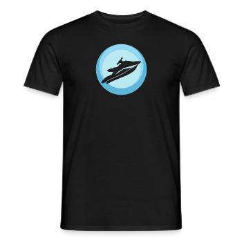 Sports nautiques Ski nautique Wakeskate - T-shirt homme - noir - Devant - AI Model Male 178 light (178cm)
