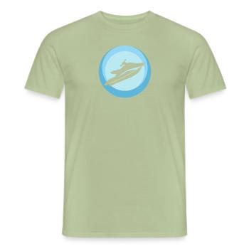 Sports nautiques Ski nautique Wakeskate - T-shirt homme - vert sauge - Devant - AI Model Male 178 light (178cm)
