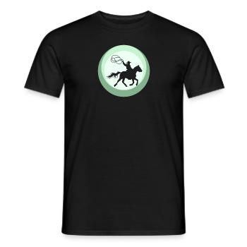Cowboy Cowboy Boots Lasso - Men's T-Shirt - black - Front - AI Model Male 178 light (178cm)