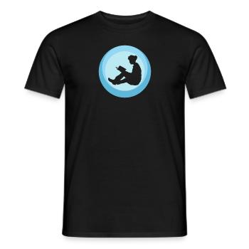 Reading Writing - Men's T-Shirt - black - Front - AI Model Male 178 light (178cm)