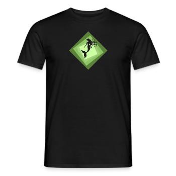 Meerjungfrau Fabelwesen - Männer T-Shirt - Schwarz - Vorne - AI Model Male 178 light (178cm)