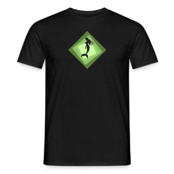 Lamantin sirène - T-shirt homme - noir - Devant - AI Model Male 178 light (178cm)