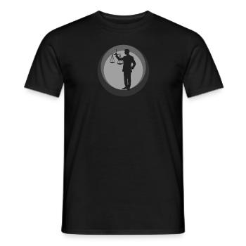 Gericht Absatz Versicherung - Männer T-Shirt - Schwarz - Vorne - AI Model Male 178 light (178cm)