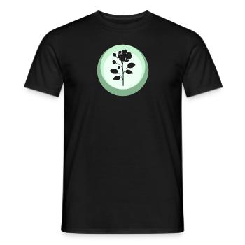 Fleuriste Fleuriste Flower Power - T-shirt homme - noir - Devant - AI Model Male 178 light (178cm)