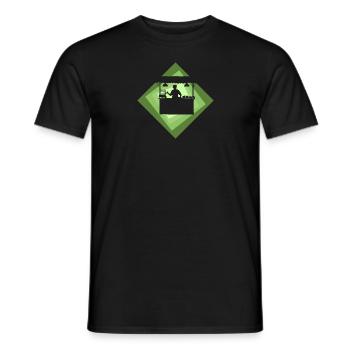 Goûter-repas délicieux - T-shirt homme - noir - Devant - AI Model Male 178 light (178cm)