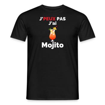 I can't I have a mojito - Men's T-Shirt - black - Front - AI Model Male 178 light (178cm)