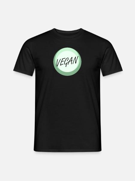 Vegan Plant-Based - Men's T-Shirt - black