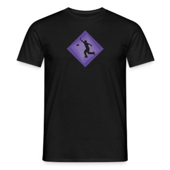 Sacs de jeu Cornhole - T-shirt homme - noir - Devant - AI Model Male 178 light (178cm)
