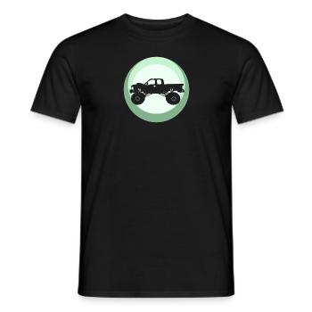 Monster Truck Motorsport Terrain - Men's T-Shirt - black - Front - AI Model Male 178 light (178cm)