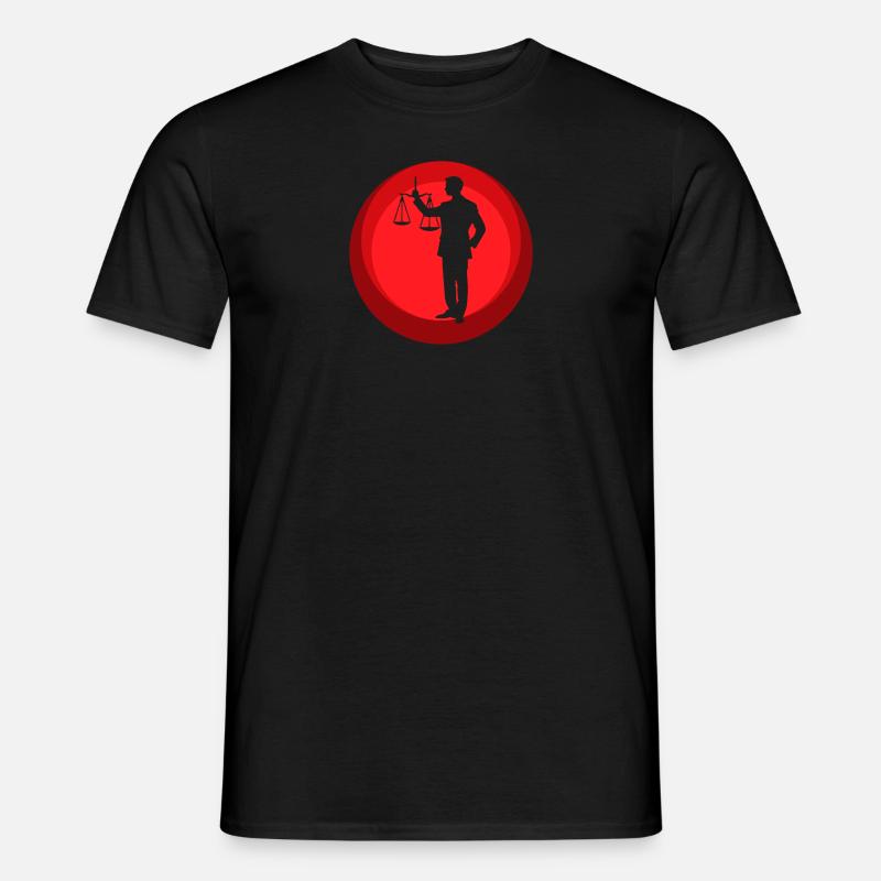 Anwalt Recht Gericht - Männer T-Shirt - Schwarz