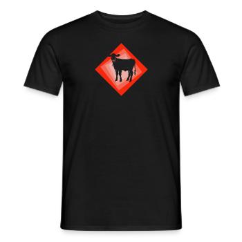 Vegan Meat - Men's T-Shirt - black - Front - AI Model Male 178 light (178cm)