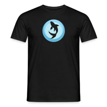 Koi Fisch Fischer - Männer T-Shirt - Schwarz - Vorne - AI Model Male 178 light (178cm)