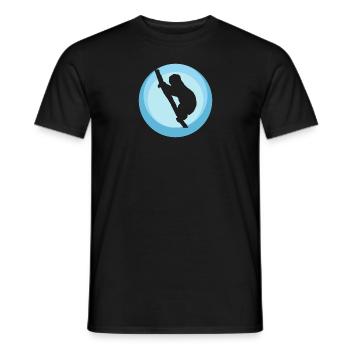 Sloth Sleeping Lazy - Men's T-Shirt - black - Front - AI Model Male 178 light (178cm)