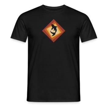 Poisson Koi - T-shirt homme - noir - Devant - AI Model Male 178 light (178cm)