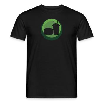 Snack delicious - Men's T-Shirt - black - Front - AI Model Male 178 light (178cm)