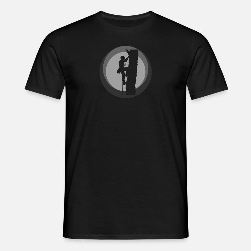 Climbers Tree Climbing Crampons - Men's T-Shirt - black