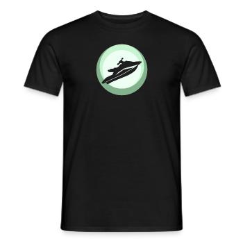 Jet Ski Water Ski - Men's T-Shirt - black - Front - AI Model Male 178 light (178cm)