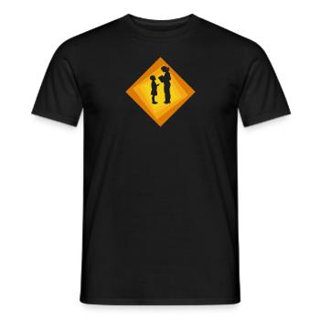 Enseignant à l’école primaire Enseignant Abi - T-shirt homme - noir - Devant - AI Model Male 178 light (178cm)