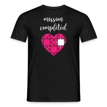 Mission Completed Puzzle - Men's T-Shirt - black - Front - AI Model Male 178 light (178cm)