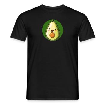 Avocado Veganerin - Männer T-Shirt - Schwarz - Vorne - AI Model Male 178 light (178cm)