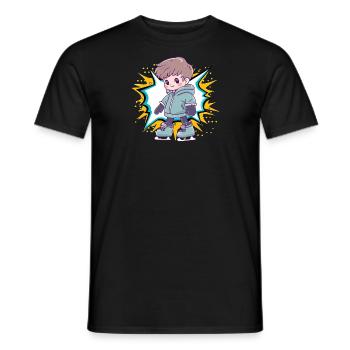 Patinage sur glace Patinage sur glace - T-shirt homme - noir - Devant - AI Model Male 178 light (178cm)