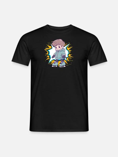 Eislauf Iceskating - Männer T-Shirt - Schwarz