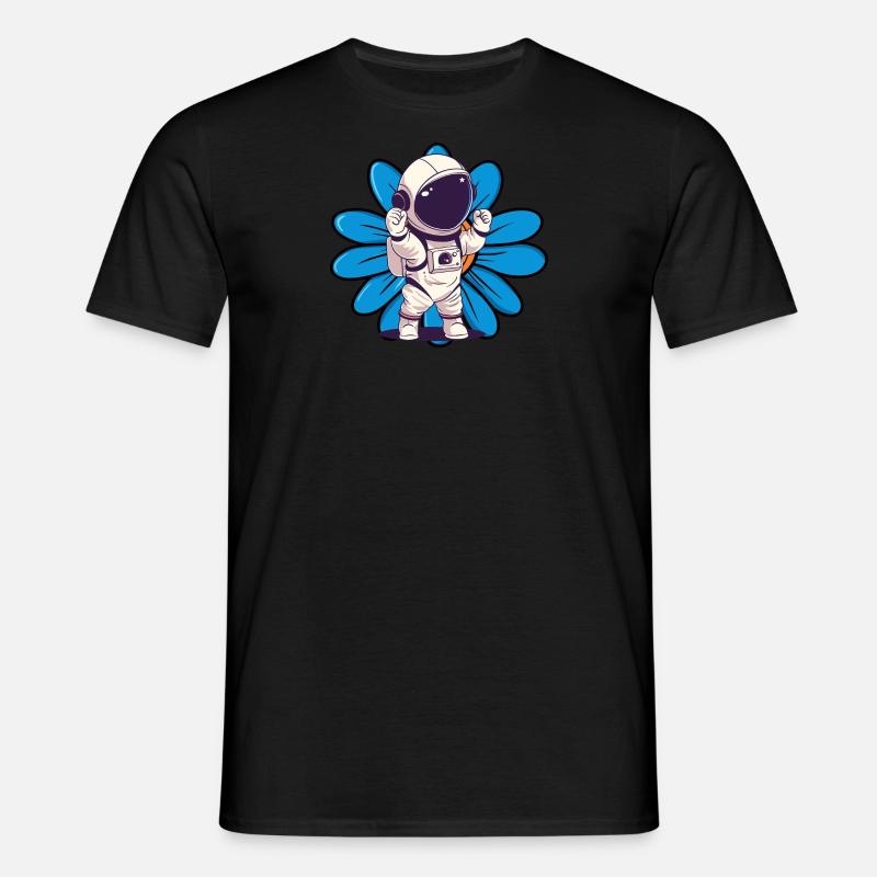 Astronaut Space Shuttle - Männer T-Shirt - Schwarz