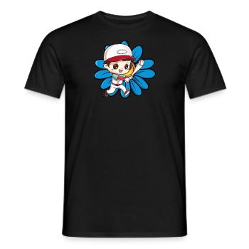 Baseball Baseballspieler Pitcher - Männer T-Shirt - Schwarz - Vorne - AI Model Male 178 light (178cm)