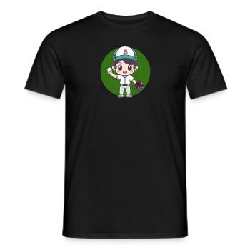 Baseball Joueurs de baseball - T-shirt homme - noir - Devant - AI Model Male 178 light (178cm)