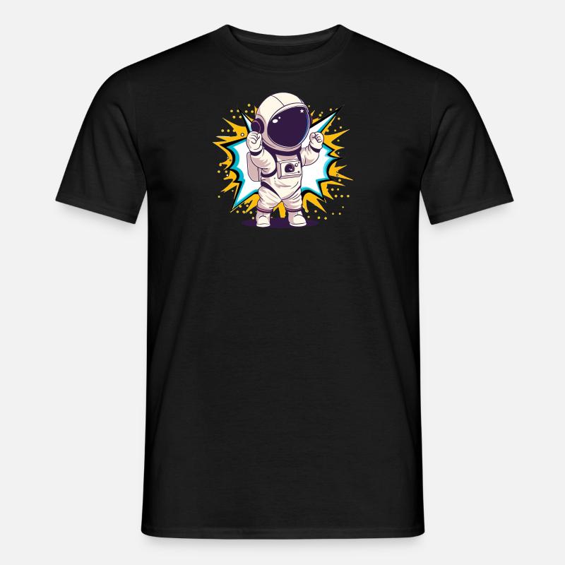 Fusée astronaute - T-shirt homme - noir