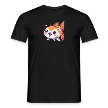 Fische Fischen Fischerei - Männer T-Shirt - Schwarz - Vorne - AI Model Male 178 light (178cm)