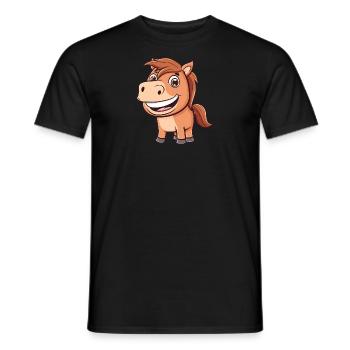 Chevaux Tête de cheval - T-shirt homme - noir - Devant - AI Model Male 178 light (178cm)